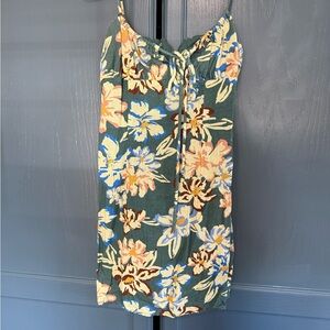 Rhythm Floral Mini Dress in Green and Yellow